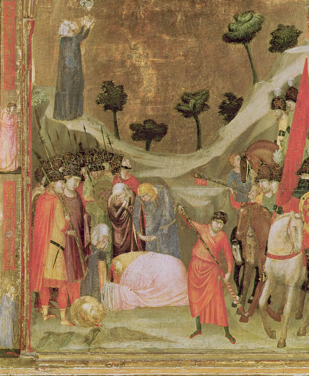 Umučení sv. Pavla, pravý panel z Triptychu Stefaneschi, kolem 1320 (tempera na panelu) (detail 214100) od Giotto di Bondone