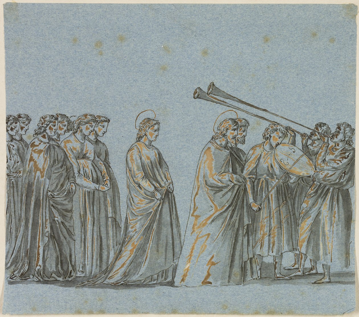 Svatební průvod Marie a Josefa od Giotto di Bondone