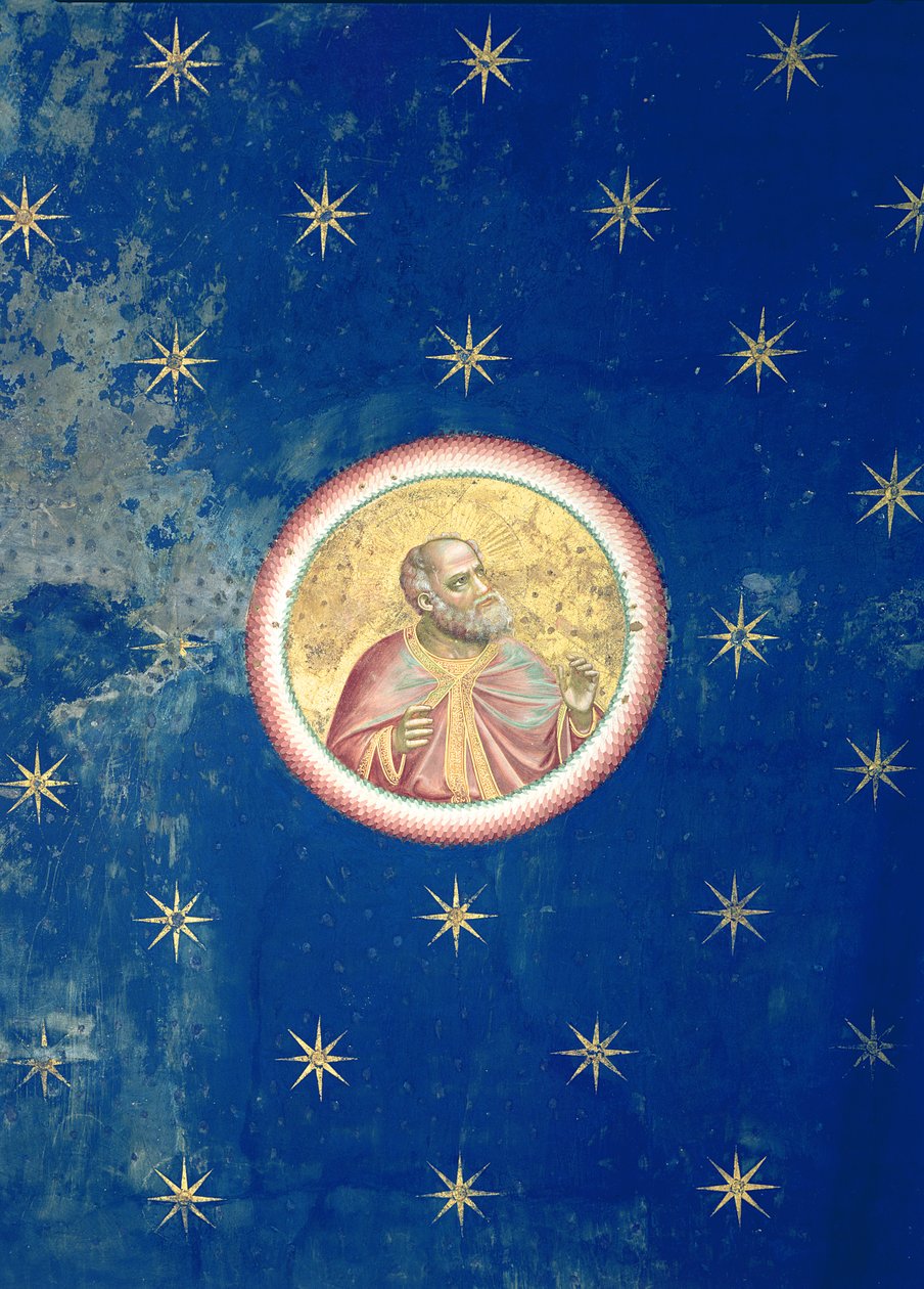 Prorok, ze stropní klenby, kolem roku 1305 od Giotto di Bondone