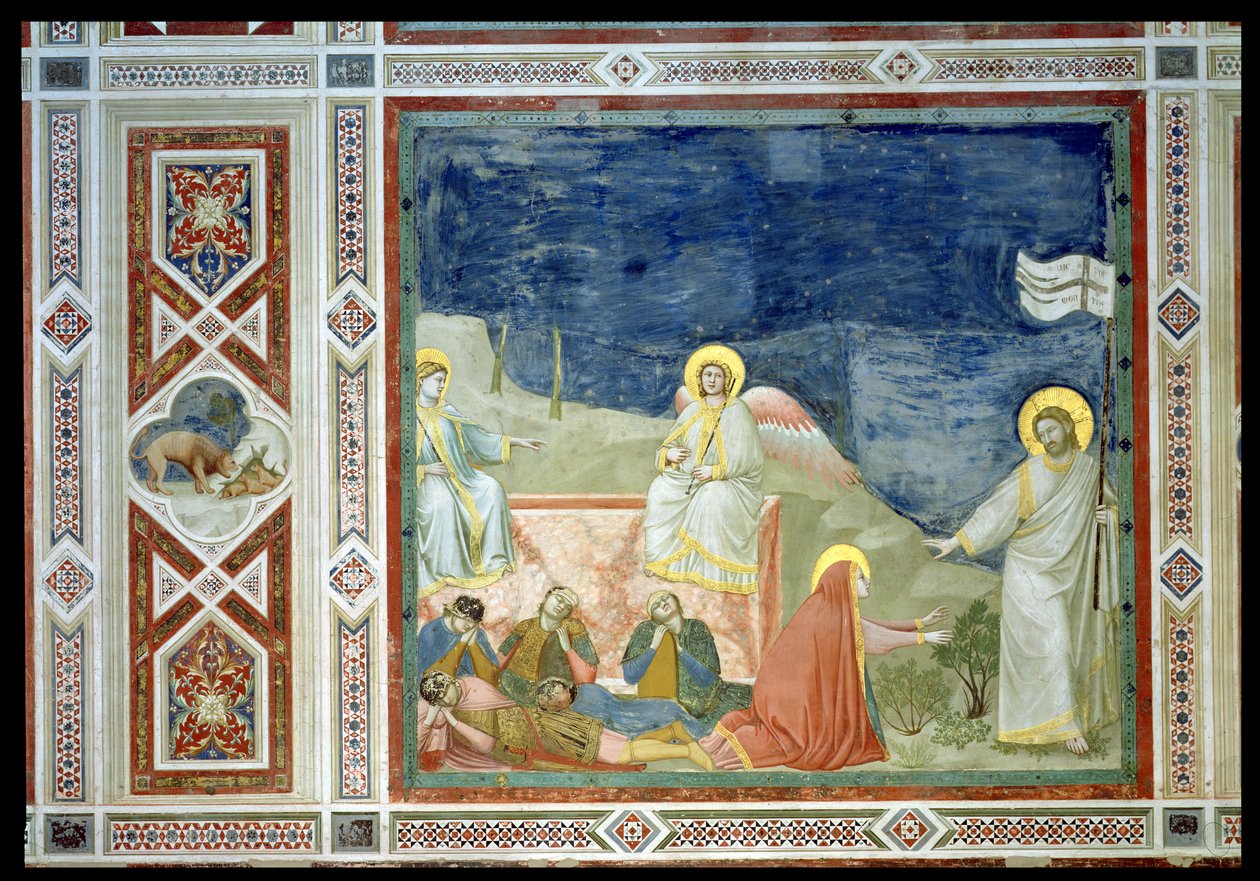 Noli me Tangere aneb Zjevení Krista Marii Magdaleně, 1303-05 (viz také 102746) od Giotto di Bondone