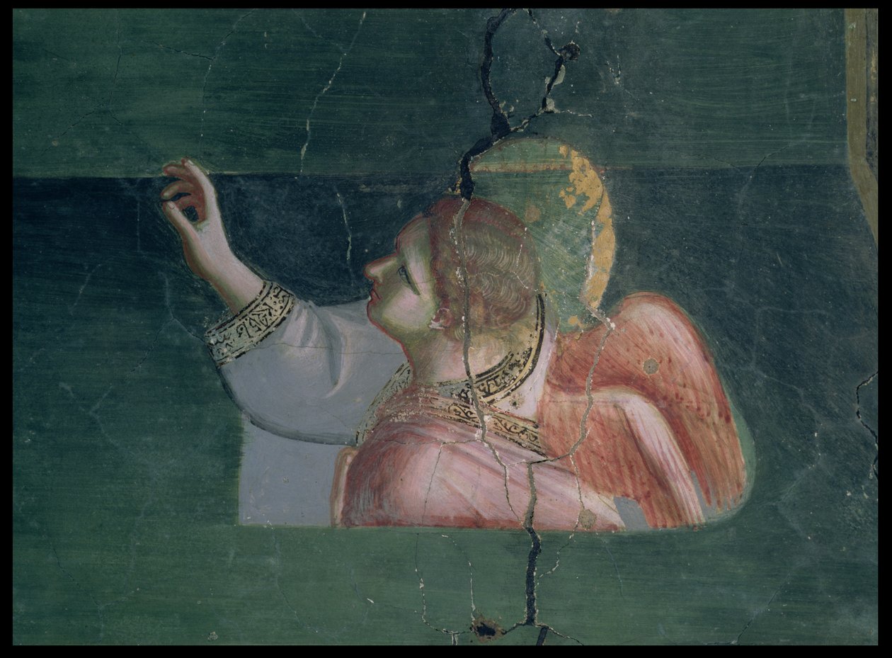 Zvěstování svaté Anně, detail anděla, kolem 1305 od Giotto di Bondone