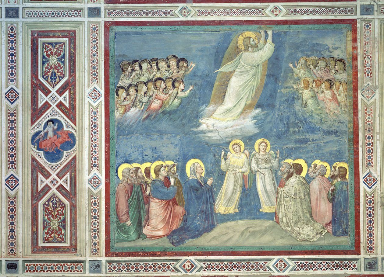 Nanebevstoupení, kolem 1305 od Giotto di Bondone