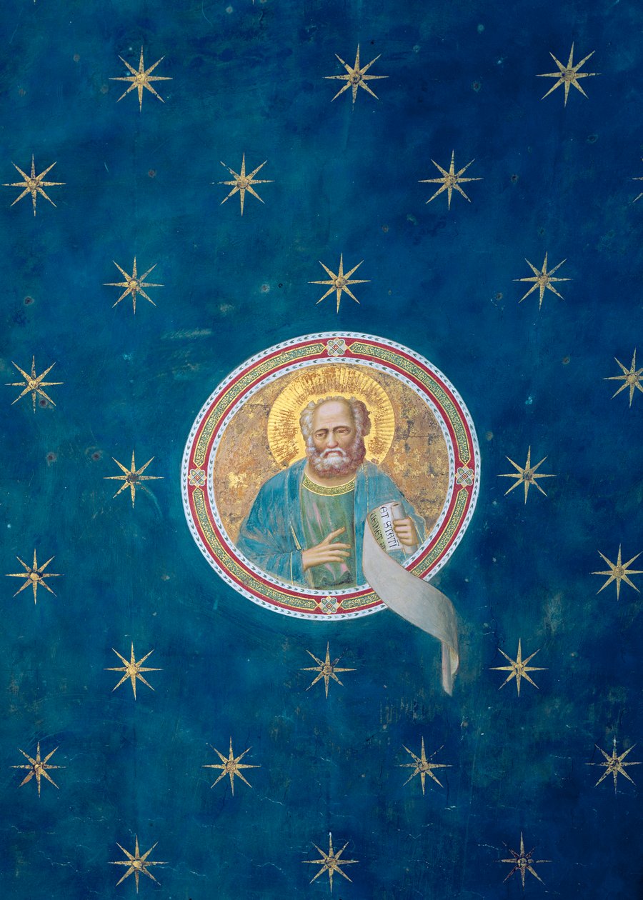 Prorok Malachiáš, ze stropní klenby, kolem roku 1305 od Giotto di Bondone