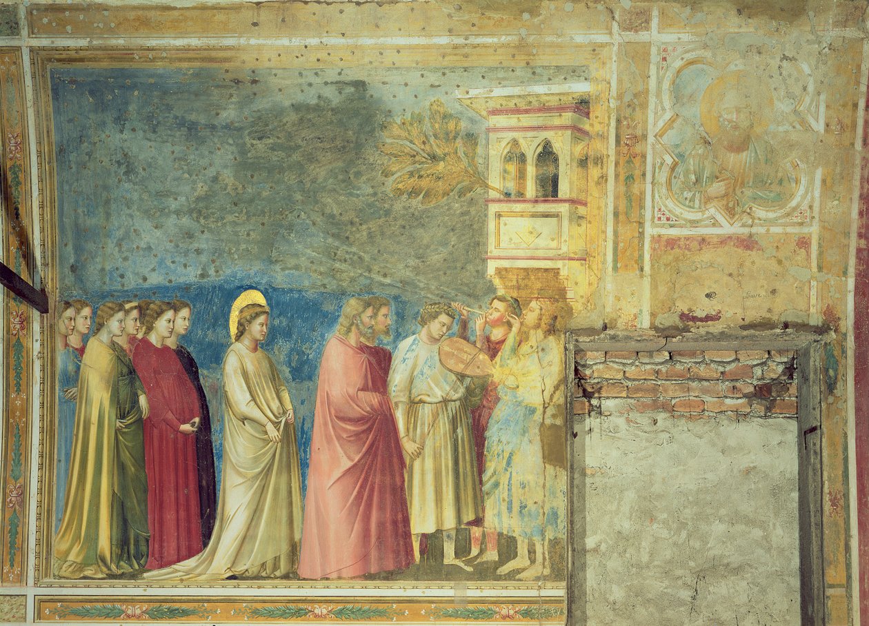 The Virgins Wedding Procession, c.1305 (po restaurování) od Giotto di Bondone