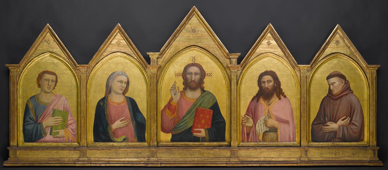 The Peruzzi Altarpiece, c.1310-1315 (tempera a plátkové zlato na panelu) od Giotto di Bondone