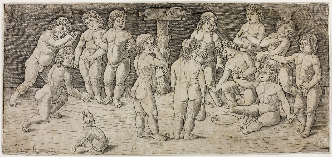 Hraje dvanáct Cupids od Giovan Pietro Birago