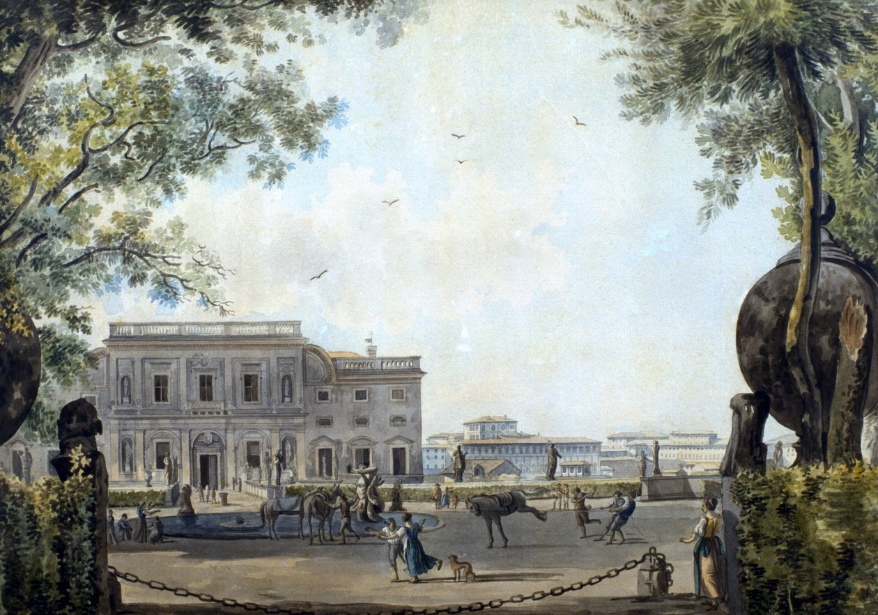 Villa Ludovisi, Řím (wc na papíře) od Giovanni and Ducros, Abraham Volpato