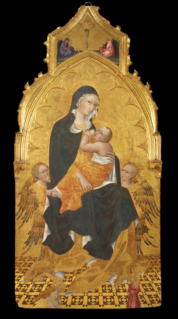 Madona s dítětem a anděly; Zvěstování od Giovanni di Paolo