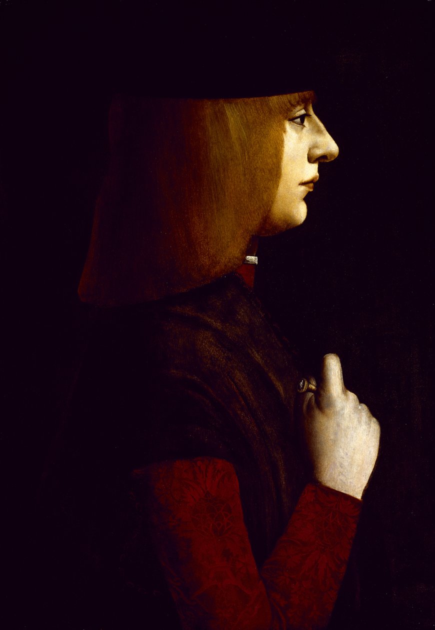 Portrét mladého muže, cca 1500 od Giovanni Ambrogio de Predis