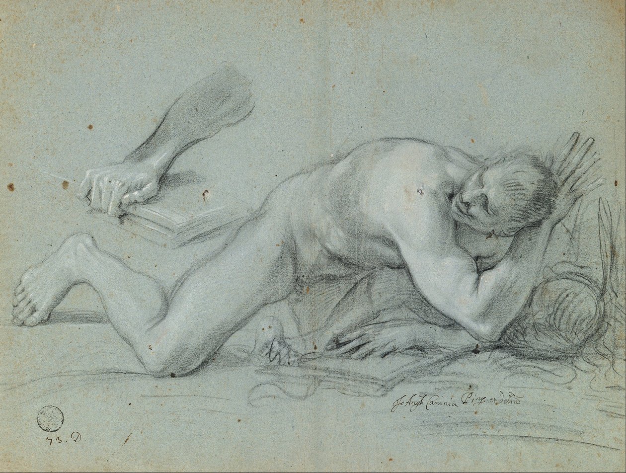 Studium pro Padlého anděla od Giovanni Angelo Canini