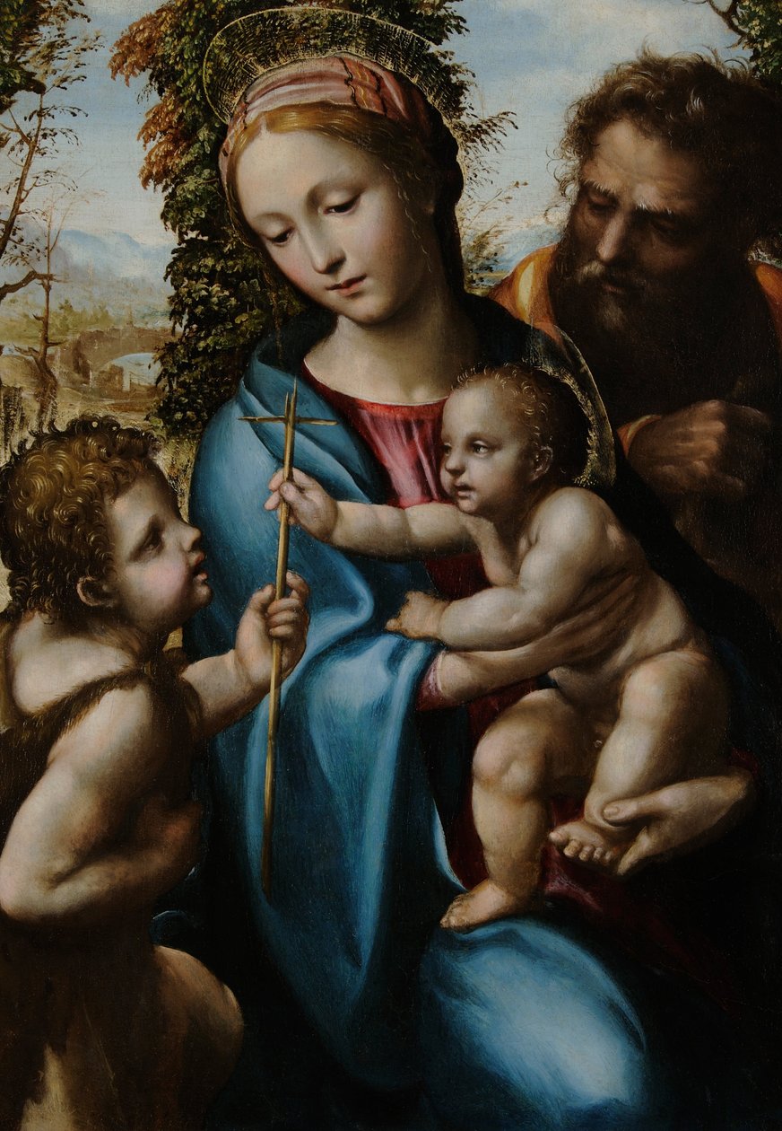 Svatá rodina s mladým svatým Janem od Giovanni Antonio Bazzi Sodoma