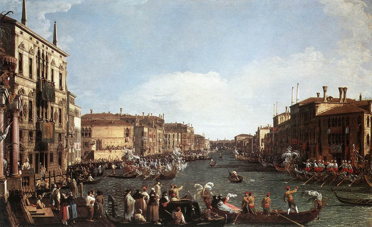 Regata na Canal Grande od Giovanni Antonio Canal