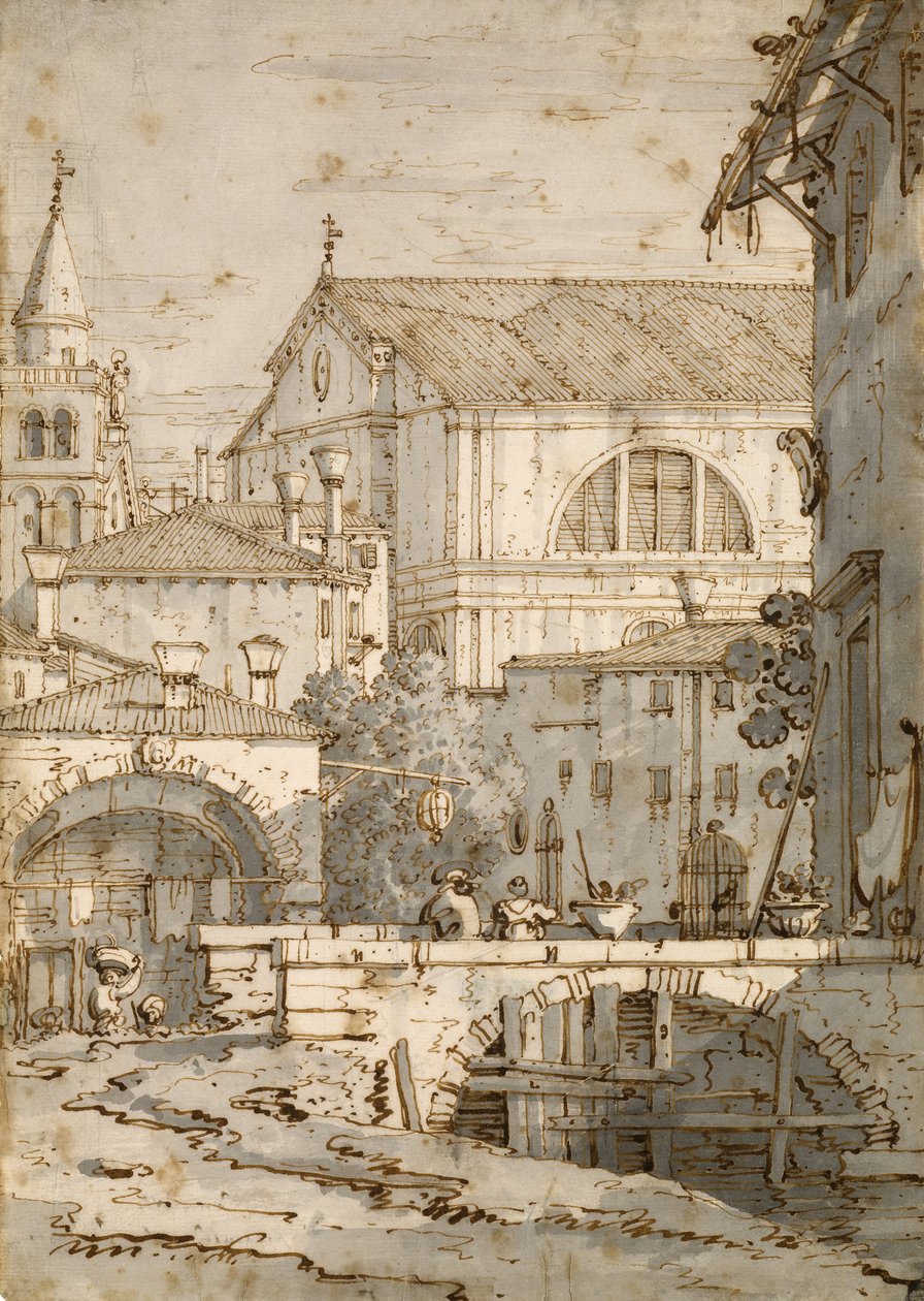 Architektonické Capriccio od Giovanni Antonio Canal