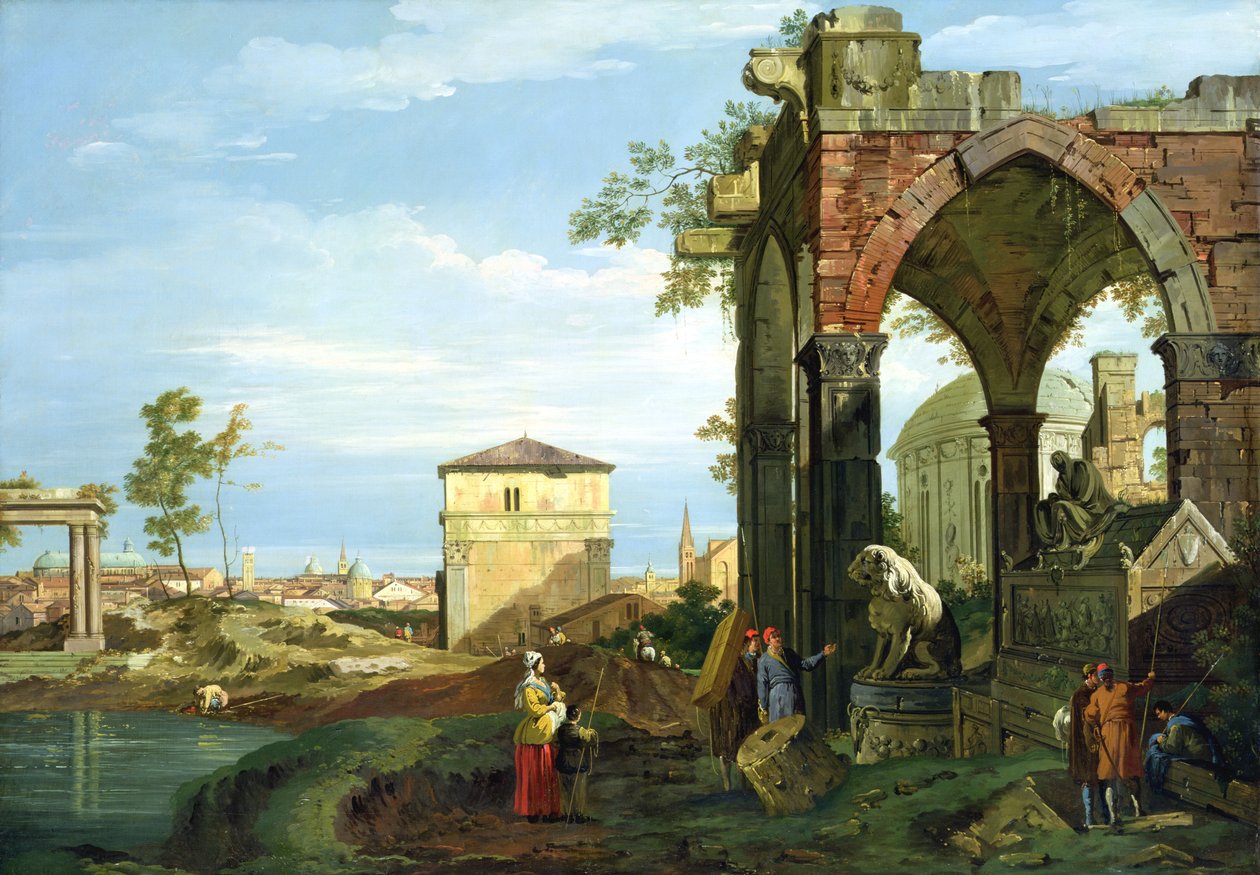 Capriccio s motivy z Padovy od Giovanni Antonio Canal