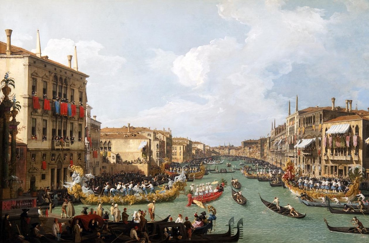 Regata na Grand Canal od Giovanni Antonio Canal