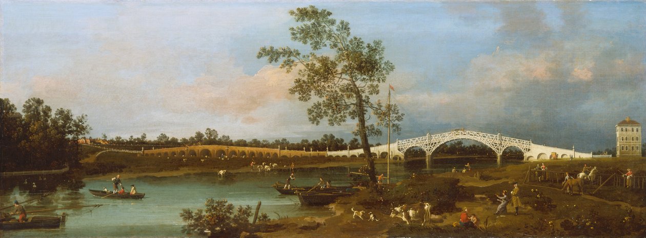 Starý Walton Bridge od Giovanni Antonio Canal