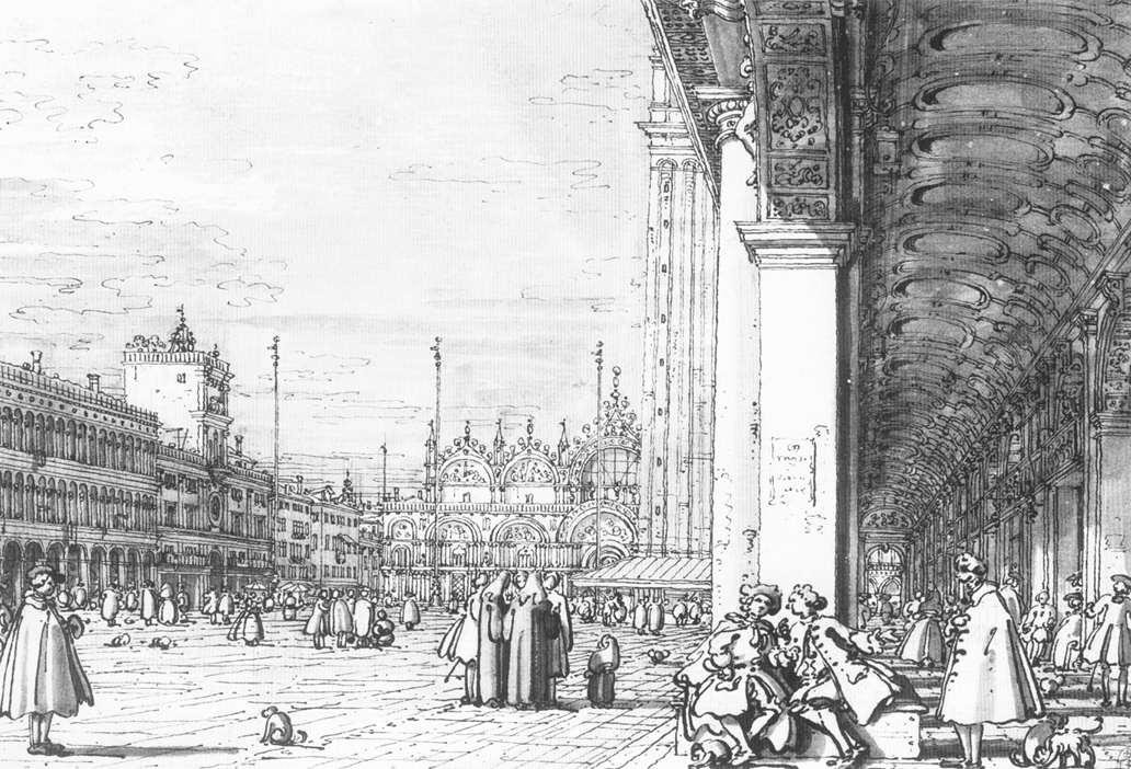Náměstí svatého Marka od Giovanni Antonio Canal