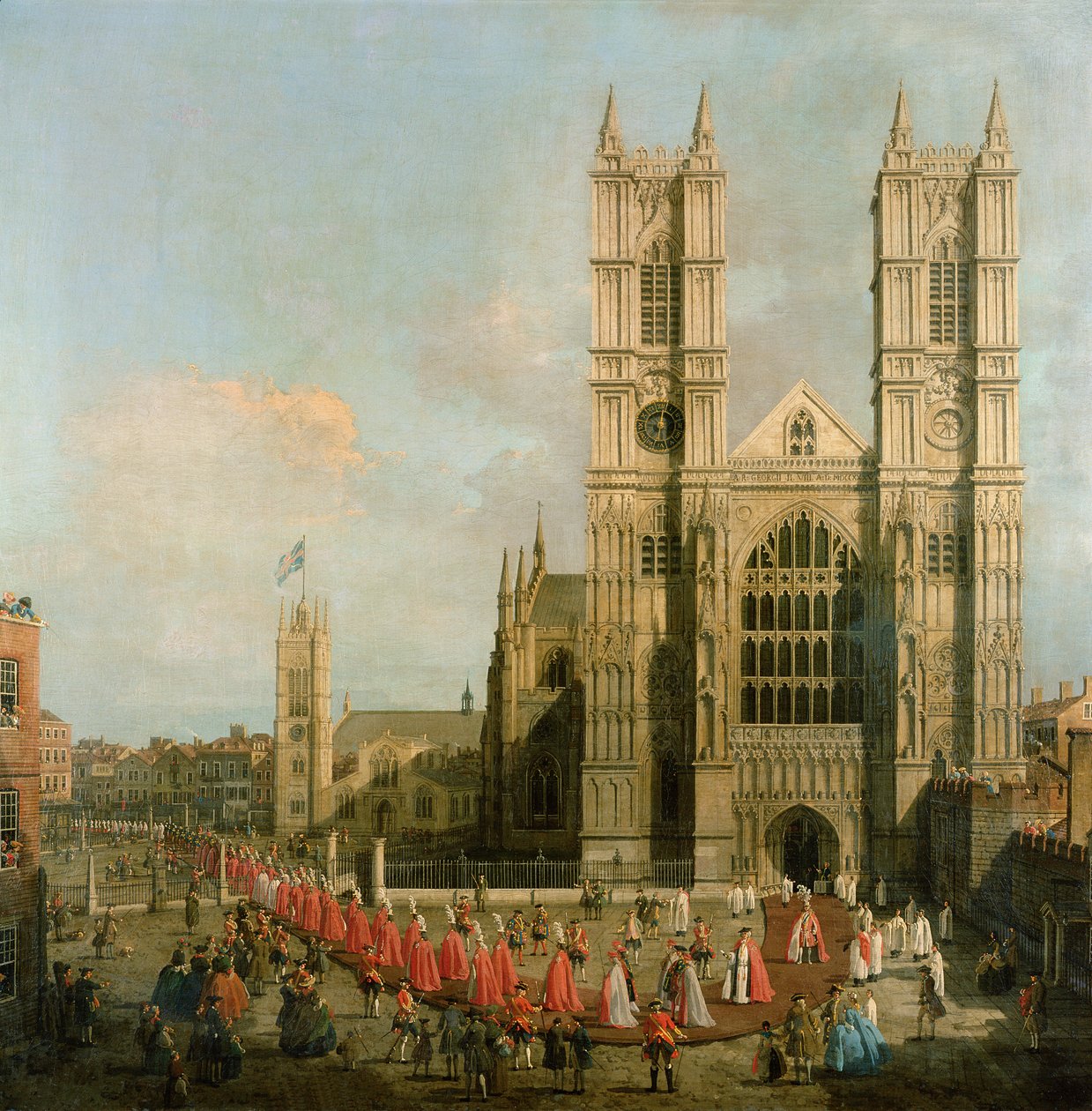 Průvod rytířů z Bathu od Giovanni Antonio Canal
