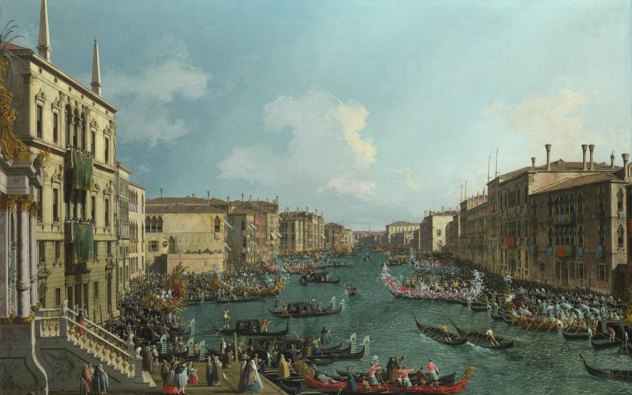 Regata na Canale Grande od Giovanni Antonio Canal