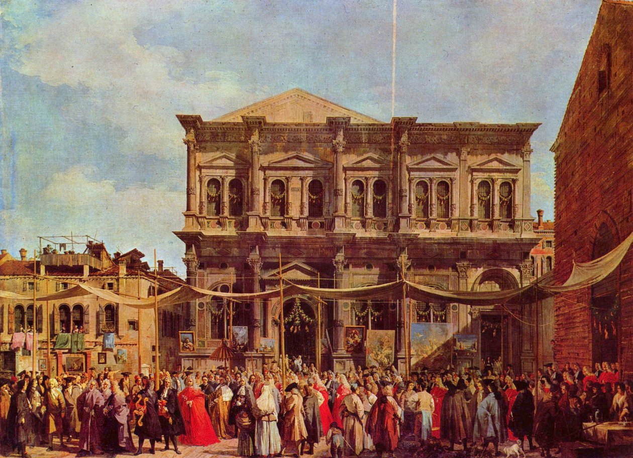 Svátek svatého Rocha od Giovanni Antonio Canal