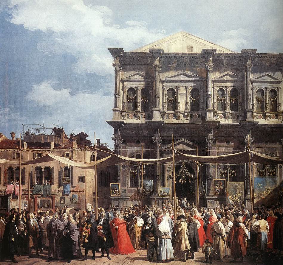 Svátek svatého Rocha od Giovanni Antonio Canal