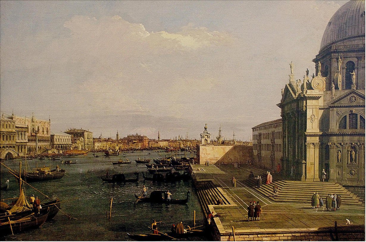 Velký kanál u kostela Salute od Giovanni Antonio Canal