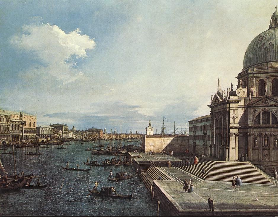 Velký kanál v kostele Salute od Giovanni Antonio Canal