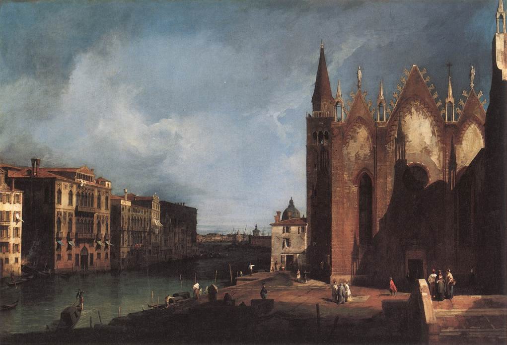 Grand Canal poblíž Santa Maria della Carità od Giovanni Antonio Canal