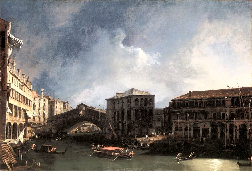 Canal Grande u Ponte di Rialto od Giovanni Antonio Canal