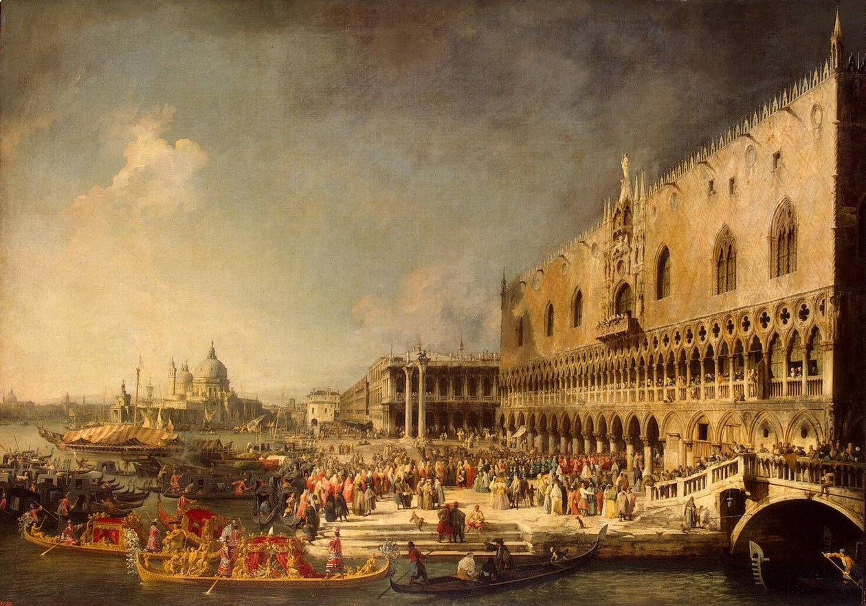 Recepce francouzského velvyslance (Hermitage) od Giovanni Antonio Canal