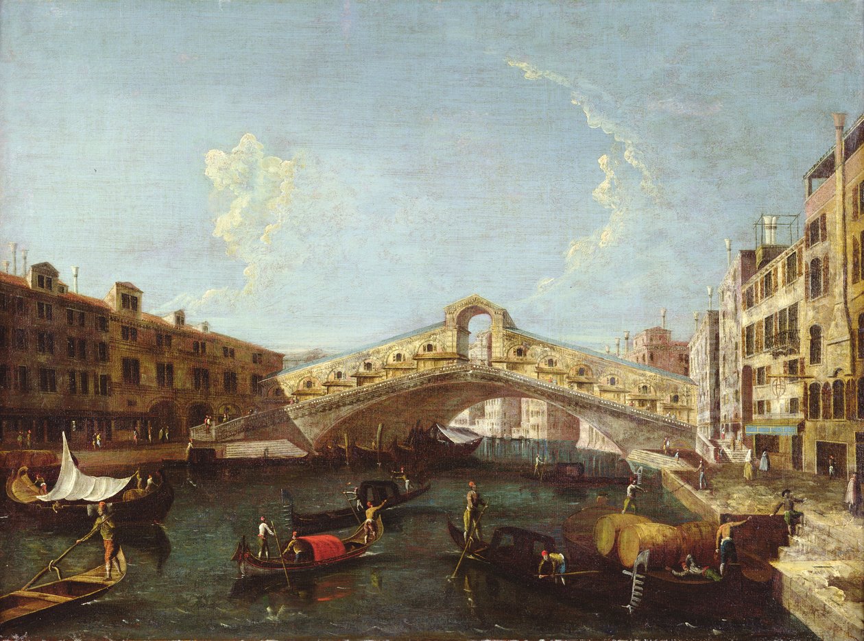 Rialto v Benátkách od Giovanni Antonio Canal
