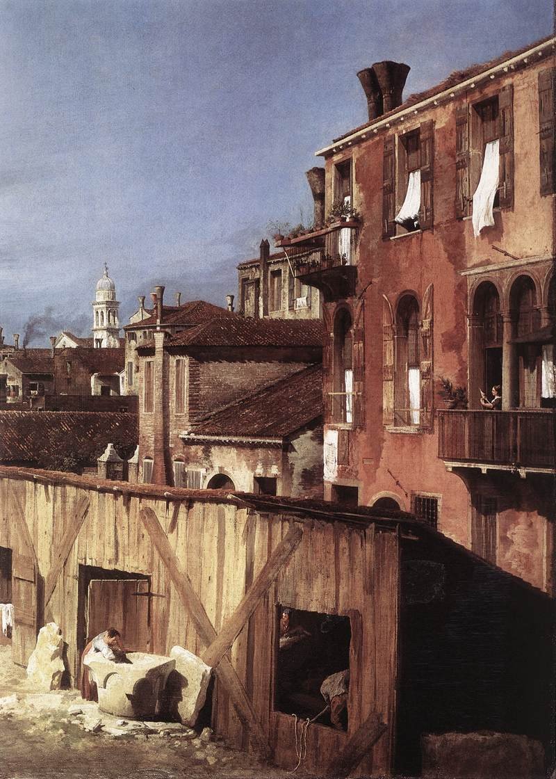 Kamenícký dvůr od Giovanni Antonio Canal