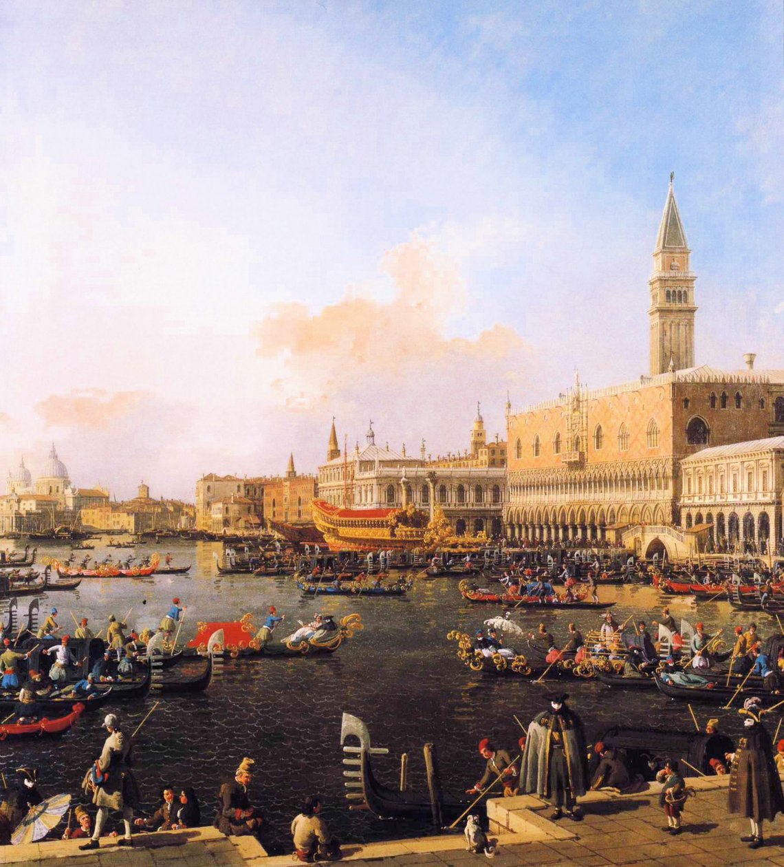 Benátky, San Marco Basin na Den Nanebevstoupení Páně od Giovanni Antonio Canal