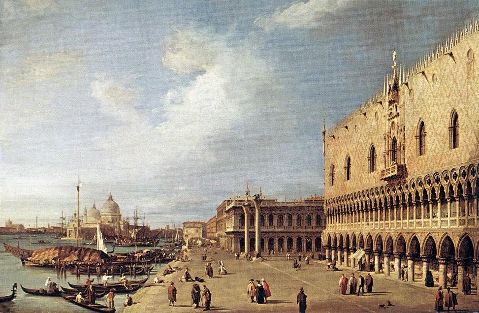 Pohled na vévodský palác od Giovanni Antonio Canal
