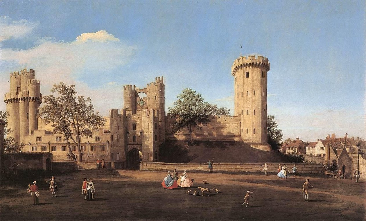 Hrad Warwick od Giovanni Antonio Canal