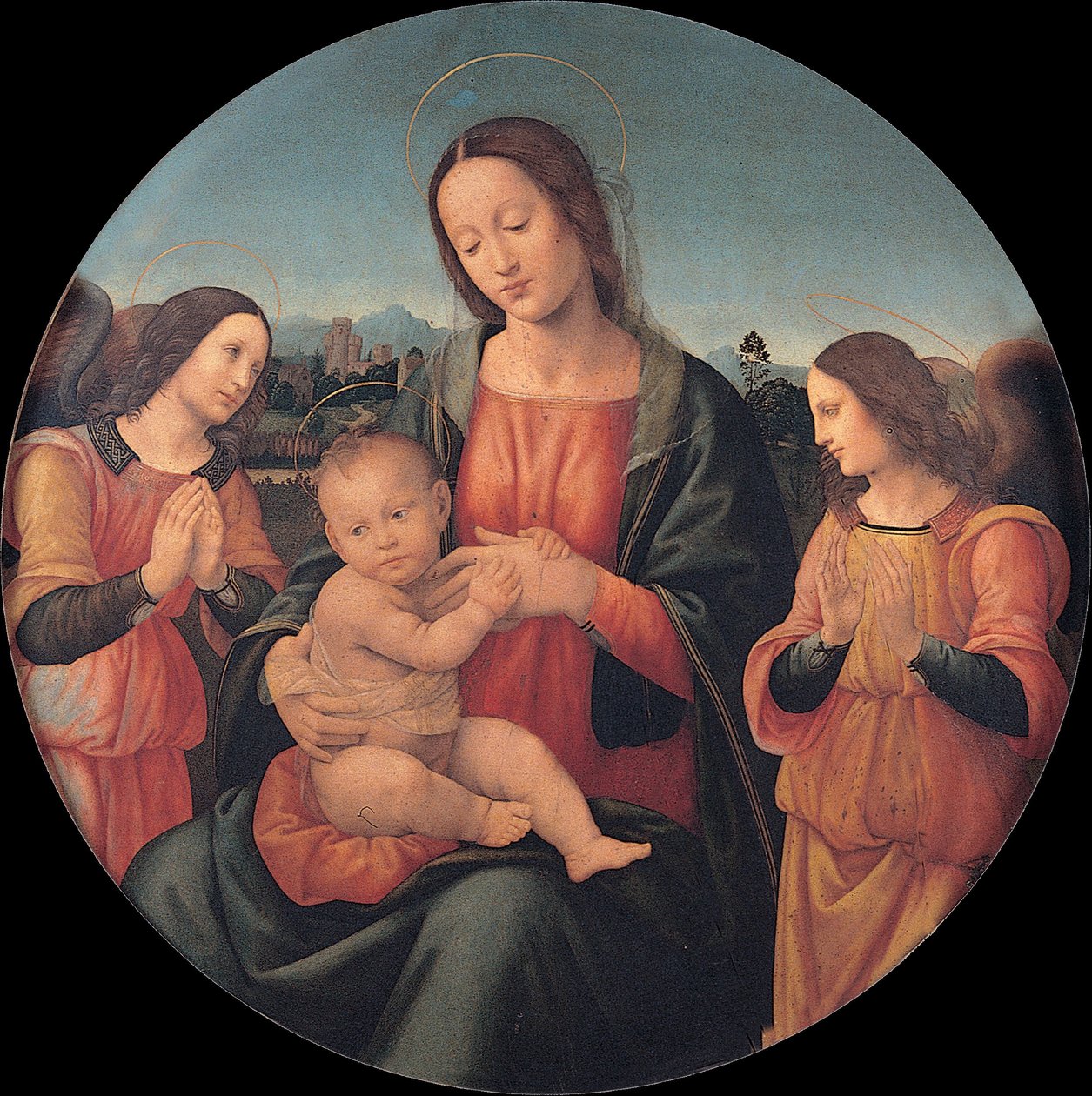 Madona s dítětem a anděly od Giovanni Antonio Sogliani