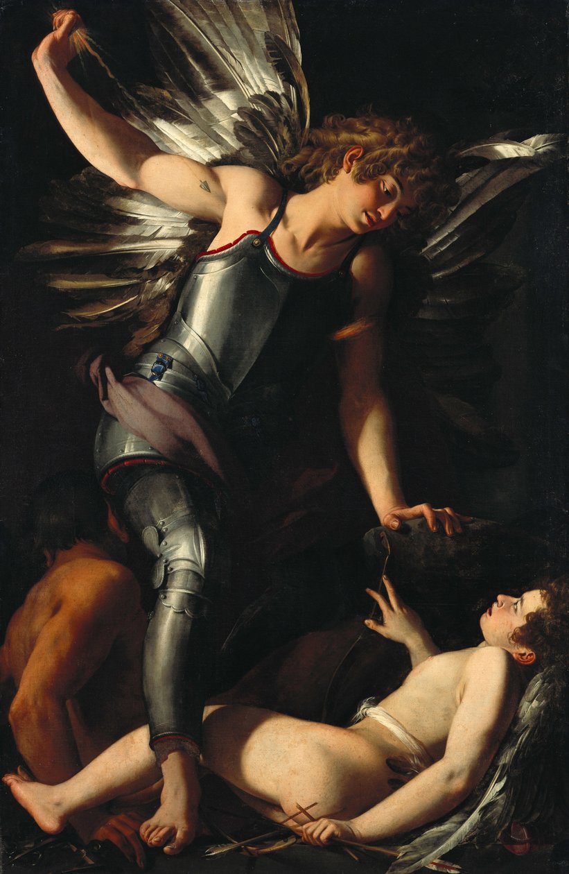 Divine Eros porazí pozemské Eros od Giovanni Baglione