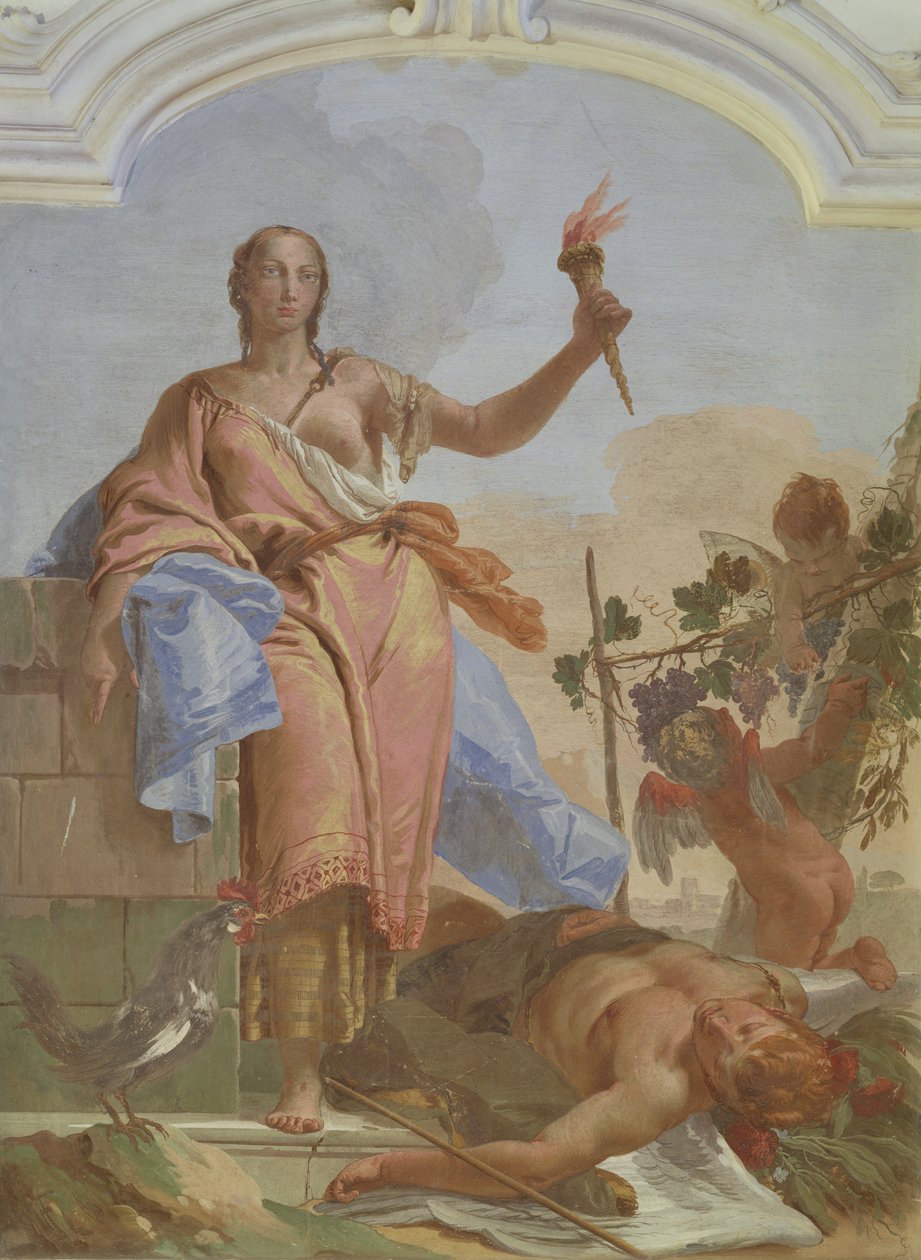 Průmysl vítězí nad leností od Giovanni Battista Tiepolo