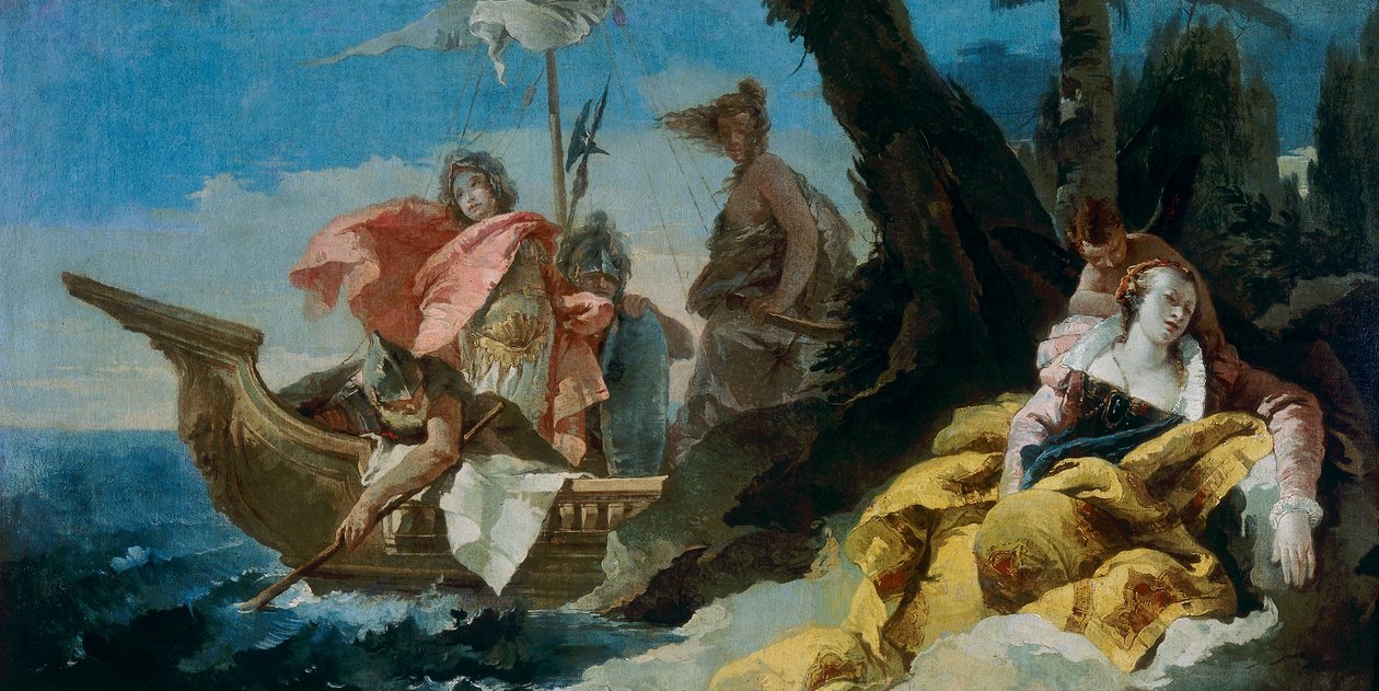 Rinaldo opouští Armidu od Giovanni Battista Tiepolo