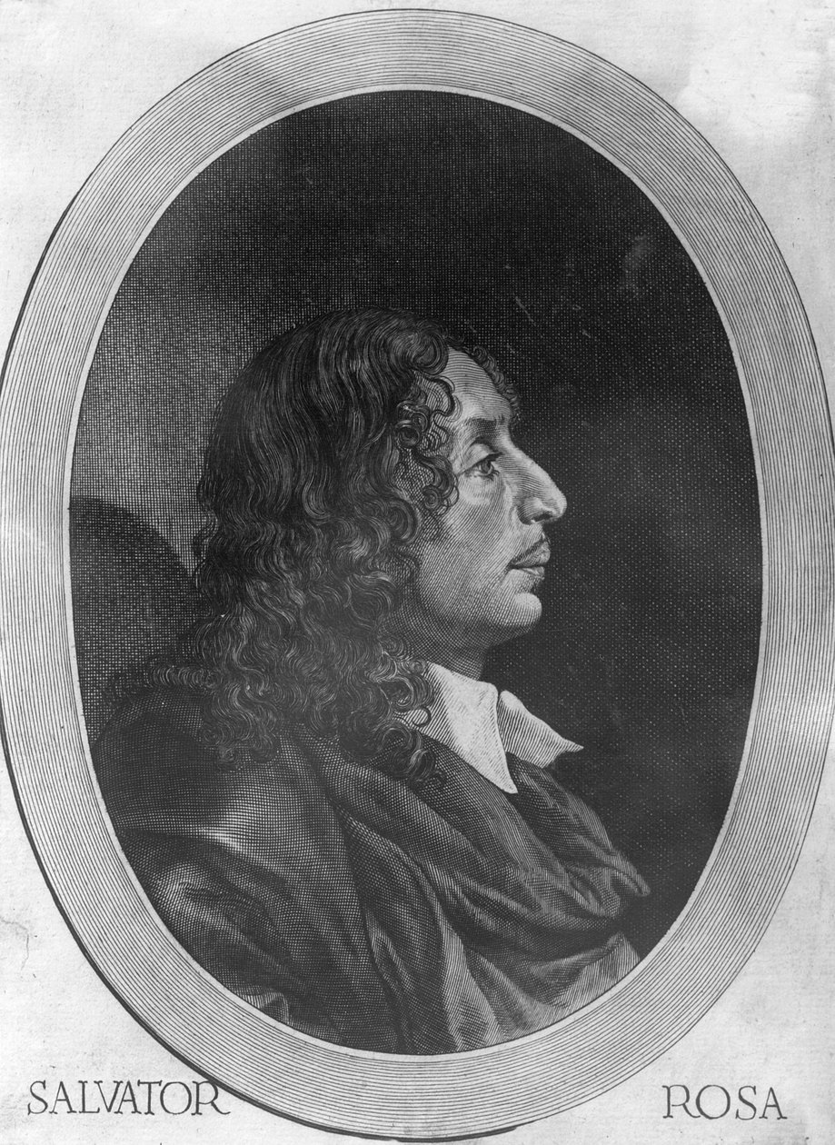 Salvator Rosa od Giovanni Battista Bonacina