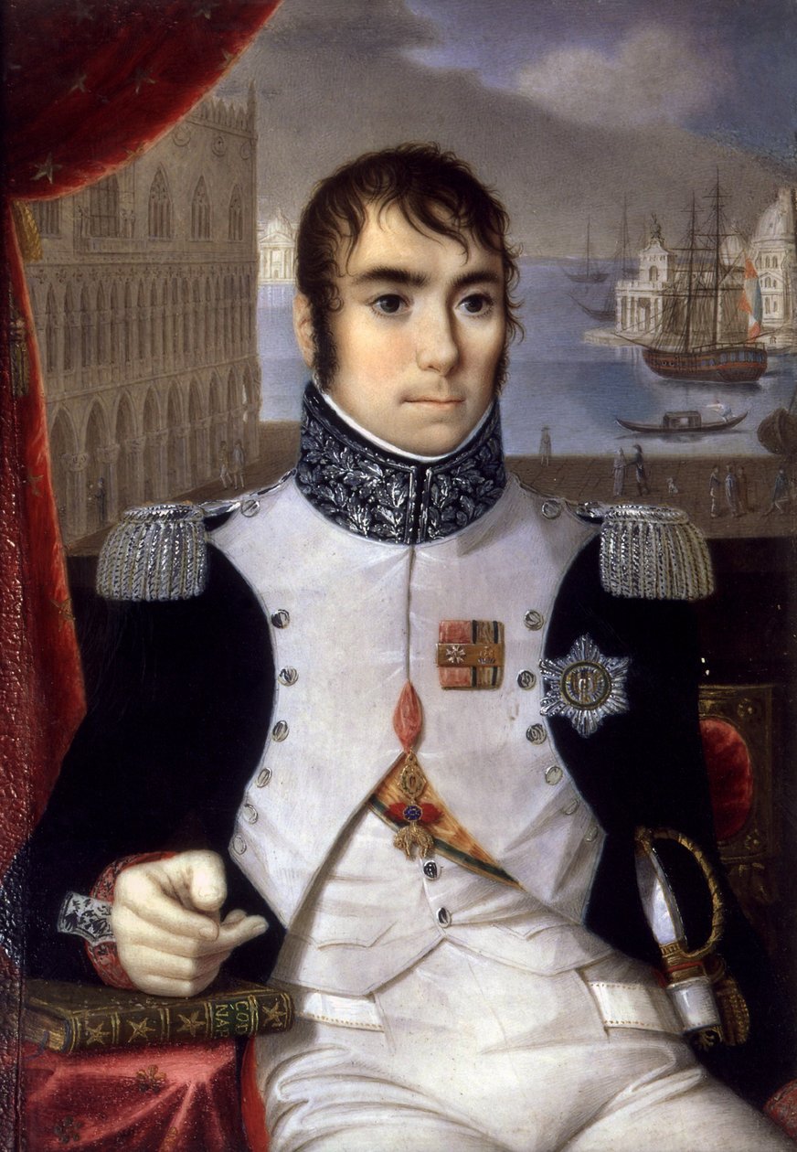 Portrét Eugena de Beauharnais (1781-1824) místokrále Itálie v roce 1805 od Giovanni Battista Gigola