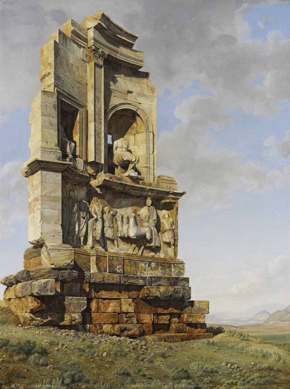 Památník Philopappos, Athény od Giovanni Battista Lusieri