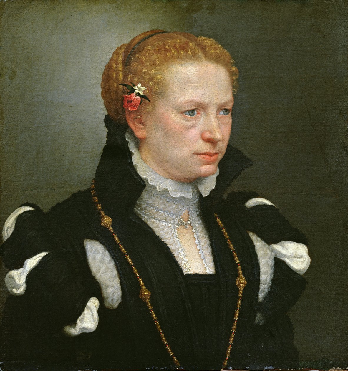 Portrét Lucie Vertové Agosti od Giovanni Battista Moroni