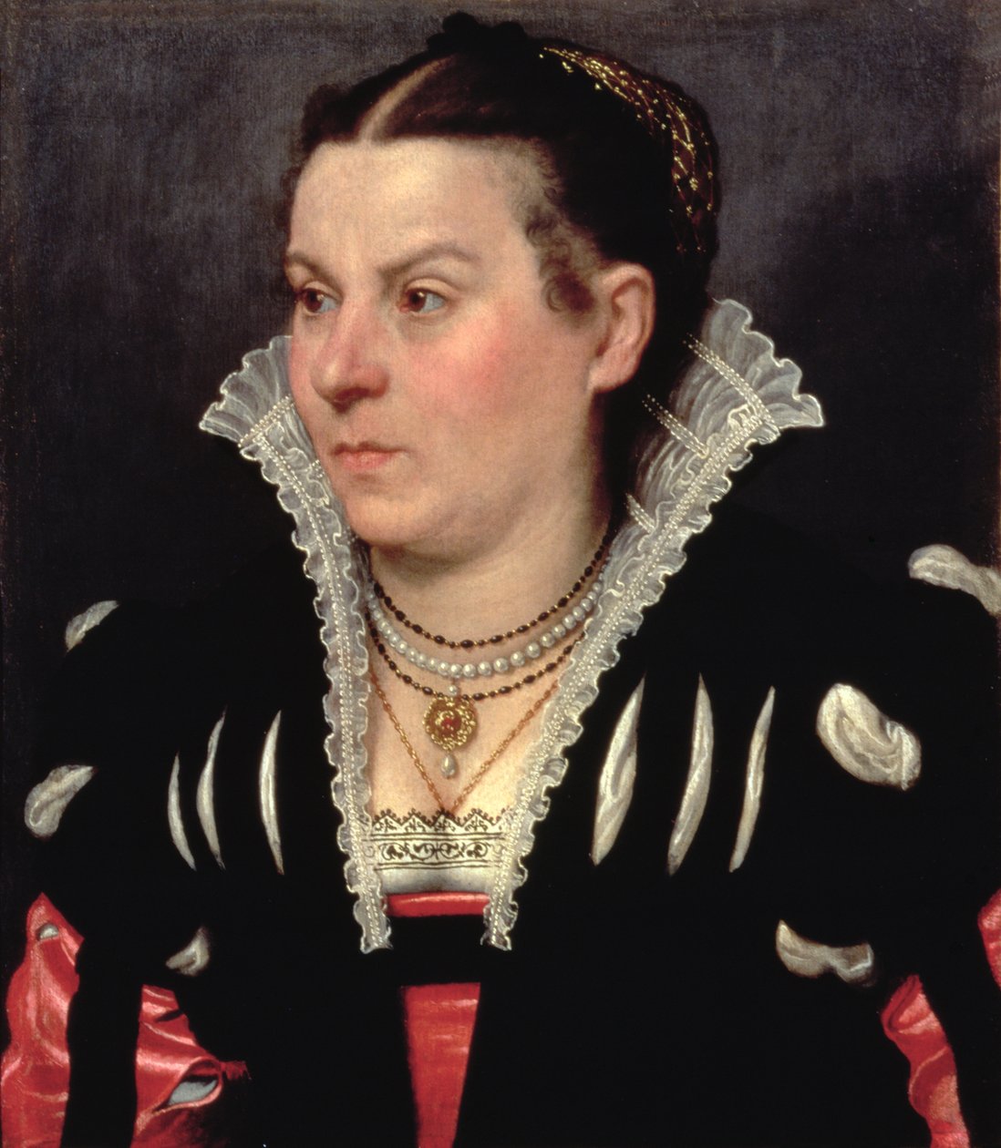 Portrét dámy od Giovanni Battista Moroni