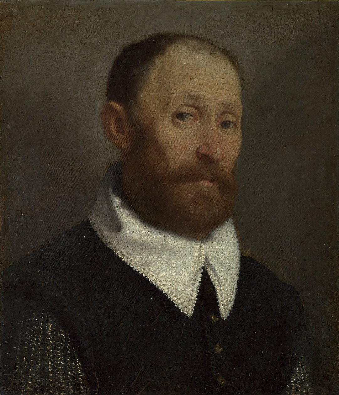 Portrét muže se zvednutým obočím od Giovanni Battista Moroni