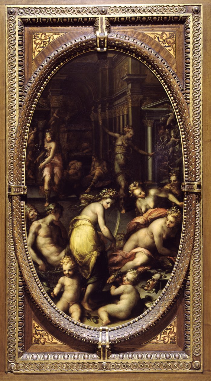 Alegorie snů, asi 1570 (olej na břidlici) od Giovanni Battista Naldini