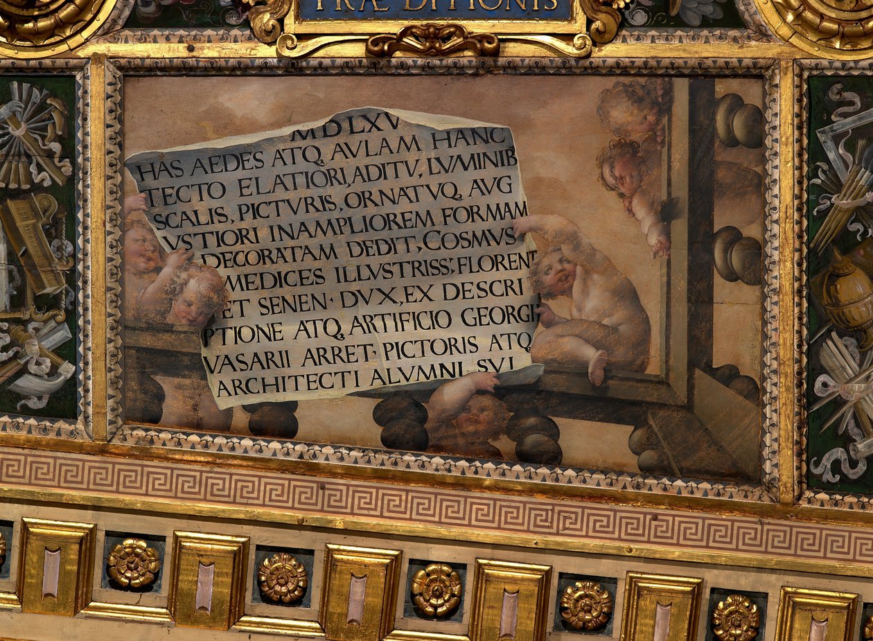 Puttoes se svitkem a psaním od Giovanni Battista Naldini