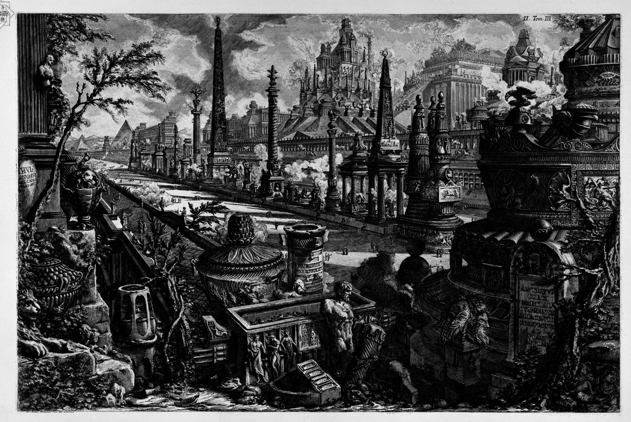 Appian Way od Giovanni Battista Piranesi