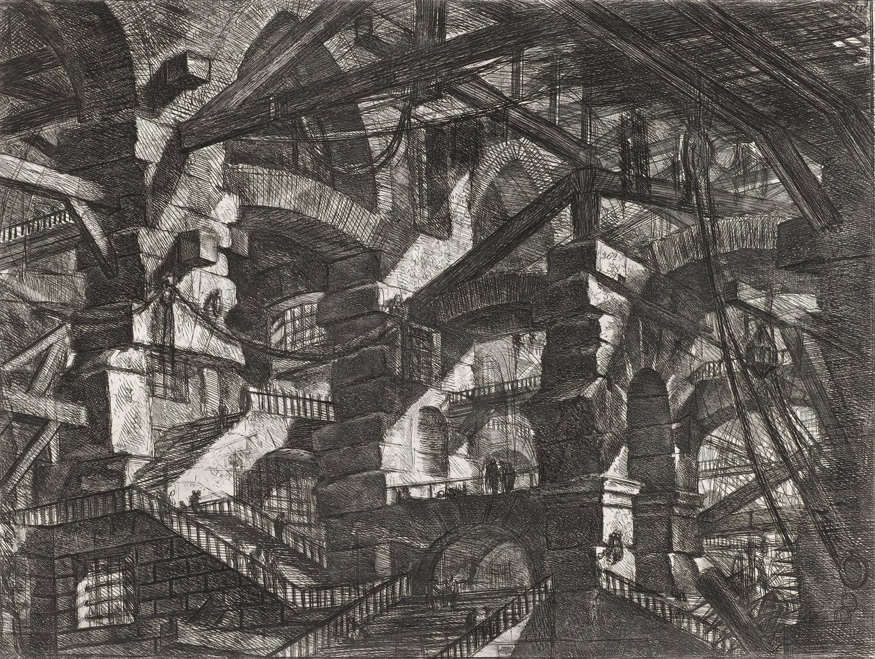 Řada Carceri, deska XIV od Giovanni Battista Piranesi