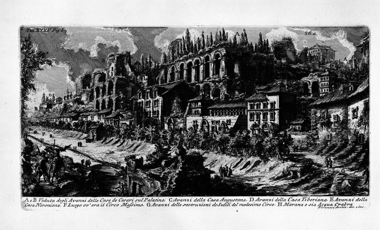 Augustanův dům od Giovanni Battista Piranesi